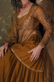 Zarposh Jahanara Festive Embroidered Organza Unstitched 3Pc Suit - AREZOO