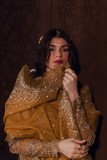 Zarposh Jahanara Festive Embroidered Organza Unstitched 3Pc Suit - AREZOO