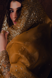 Zarposh Jahanara Festive Embroidered Organza Unstitched 3Pc Suit - AREZOO