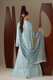 Emaan Adeel Nouvelle Embroidered Chiffon Unstitched 3Pc Suit - ARIA