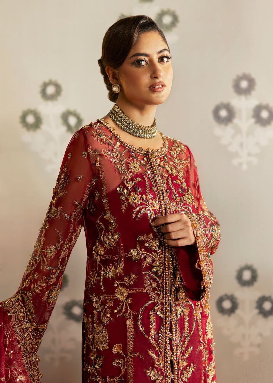 Maahi by Kanwal Malik Embroidered Organza Unstitched 3Pc Suit - ARMALA