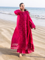 Faiza Faisal Marine Embroidered Luxury Lawn Unstitched 3Pc Suit - AROHA