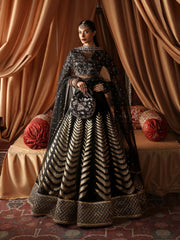 Afrozeh Divani Embroidered Raw Silk Unstitched 3Pc Suit AS-V2-04 Zareen