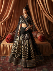 Afrozeh Divani Embroidered Raw Silk Unstitched 3Pc Suit AS-V2-04 Zareen