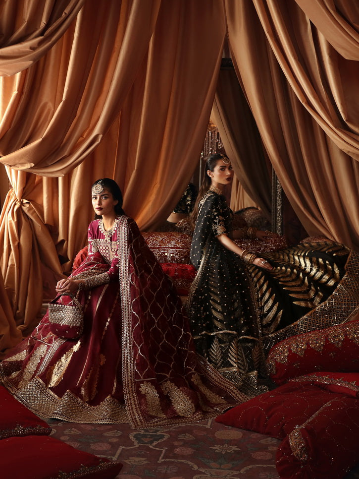 Afrozeh Divani Embroidered Raw Silk Unstitched 3Pc Suit AS-V2-04 Zareen