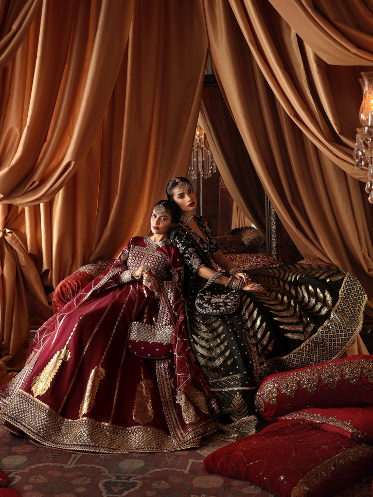 Afrozeh Divani Embroidered Raw Silk Unstitched 3Pc Suit AS-V2-04 Zareen