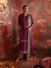 Afrozeh Divani Embroidered Raw Silk Unstitched 3Pc Suit AS-V2-06 Khushbu