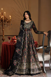 Emaan Adeel Celeste Embroidered Chiffon Unstitched 3Pc Suit - ASH