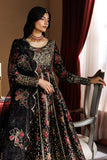 Emaan Adeel Celeste Embroidered Chiffon Unstitched 3Pc Suit - ASH