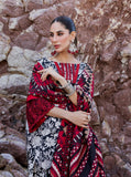 Zainab Chottani Embroidered Herringbone Unstitched 3Pc Suit D-03 Asna