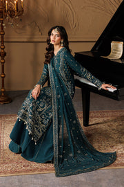 Emaan Adeel Celeste Embroidered Chiffon Unstitched 3Pc Suit - ASTERIA