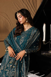 Emaan Adeel Celeste Embroidered Chiffon Unstitched 3Pc Suit - ASTERIA