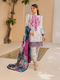 Maria Osama Khan Raya Vol-01 Unstitched Lawn 3Pc Suit TRUFFLE (MR-02)