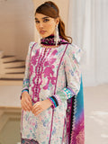 Maria Osama Khan Raya Vol-01 Unstitched Lawn 3Pc Suit TRUFFLE (MR-02)