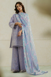 Ayzel Amore Embroidered Unstitched Lawn 3Pc Suit - AUBURN
