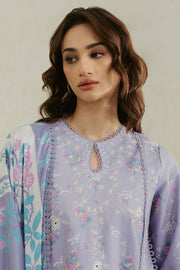 Ayzel Amore Embroidered Unstitched Lawn 3Pc Suit - AUBURN