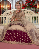 Maria Osama Khan Qubool Hai Unstitched Wedding Suit QH-08 SURKHAB