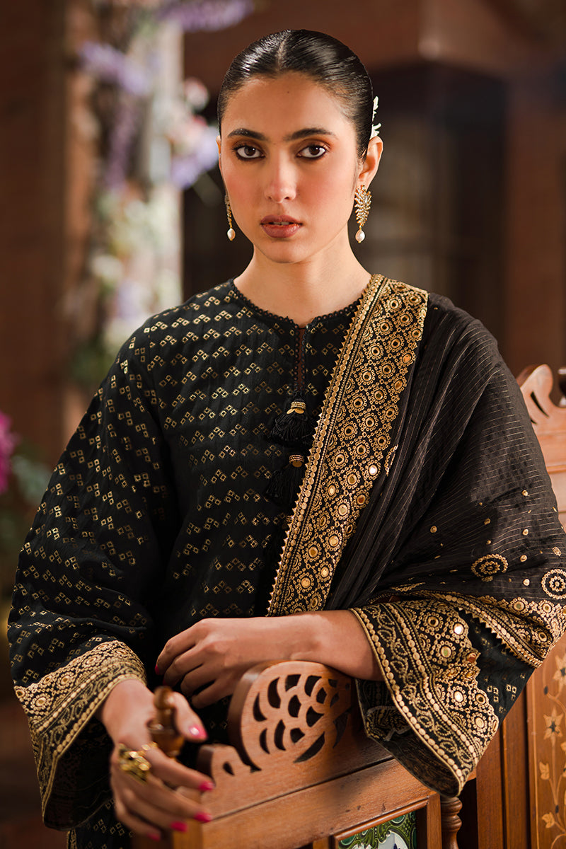 Cross Stitch Eid Lawn Unstitched Embroidered 3Pc Suit D-14 Auric Gild