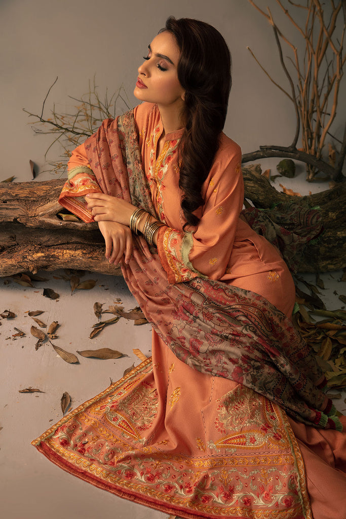 Sobia Nazir Embroidered Karandi Unstitched 3Pc Suit AW23-2B