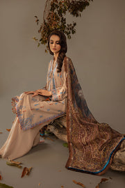 Sobia Nazir Embroidered Karandi Unstitched 3Pc Suit AW23-3B