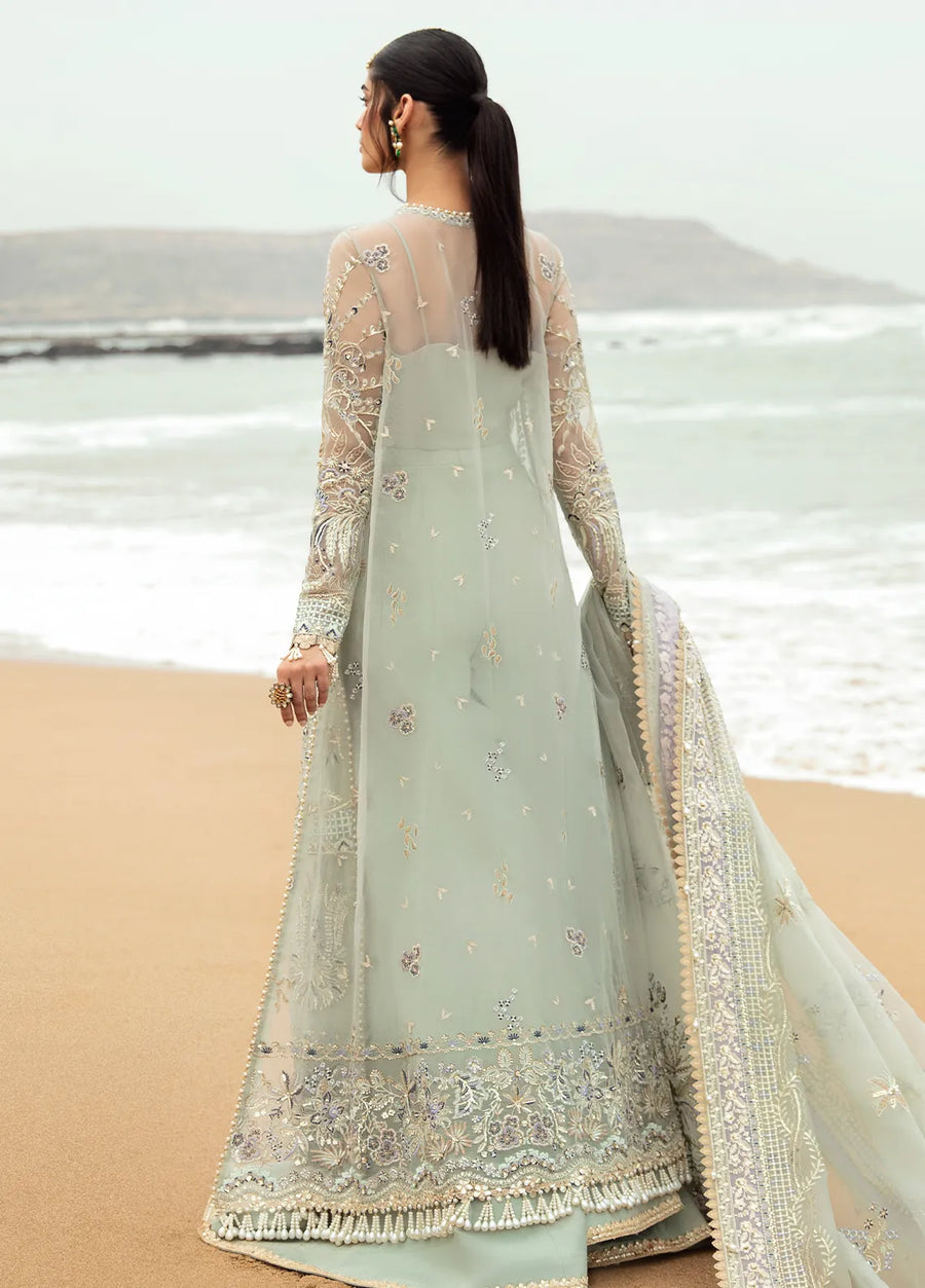 Dastangoi by Afrozeh Embroidered Organza Unstitched 3Pc Suit AWE-08 Shanzay