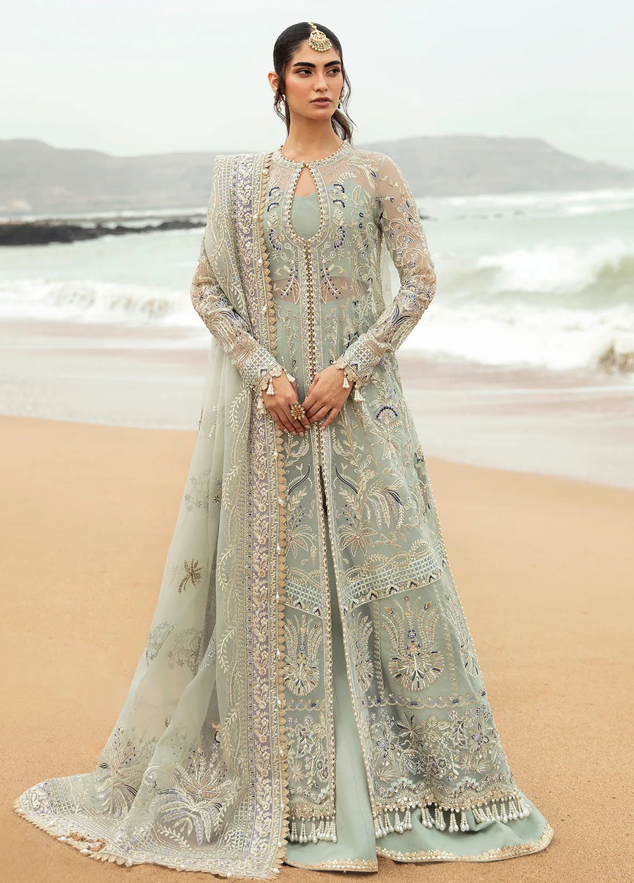 Dastangoi by Afrozeh Embroidered Organza Unstitched 3Pc Suit AWE-08 Shanzay