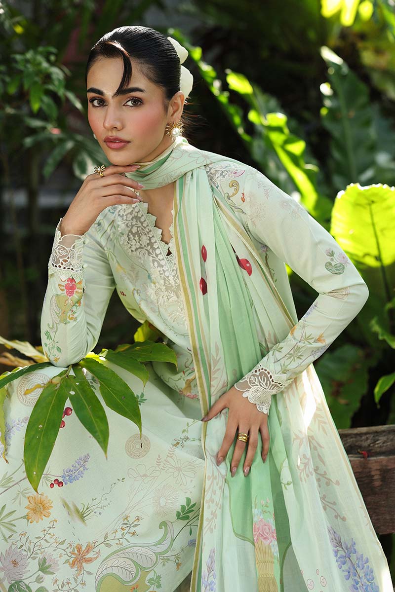 Qalamkar QPrints Embroidered Lawn Unstitched 3Pc Suit AX-01A NEVE