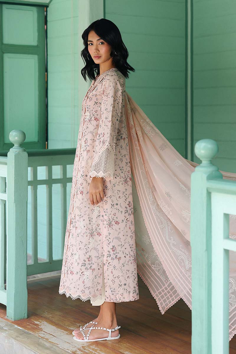 Qalamkar QPrints Embroidered Lawn Unstitched 3Pc Suit AX-02B KENA