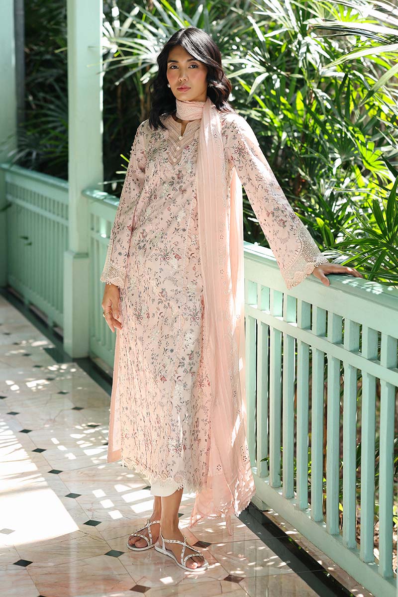 Qalamkar QPrints Embroidered Lawn Unstitched 3Pc Suit AX-02B KENA