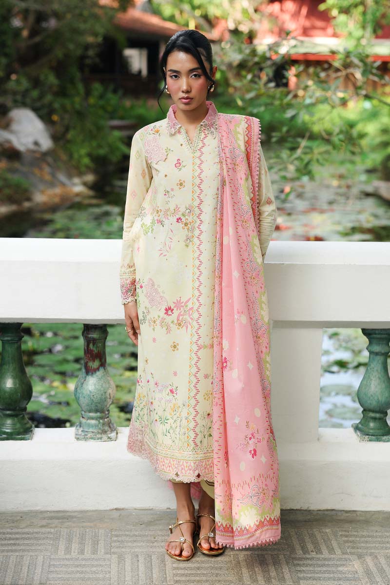 Qalamkar QPrints Embroidered Lawn Unstitched 3Pc Suit AX-03A MAIRI