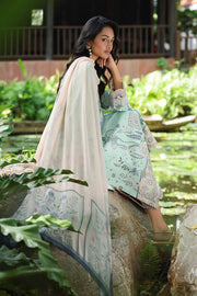 Qalamkar QPrints Embroidered Lawn Unstitched 3Pc Suit AX-04A SLONA