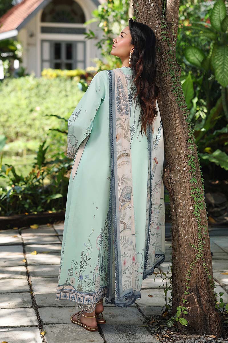 Qalamkar QPrints Embroidered Lawn Unstitched 3Pc Suit AX-04A SLONA