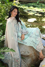 Qalamkar QPrints Embroidered Lawn Unstitched 3Pc Suit AX-04A SLONA