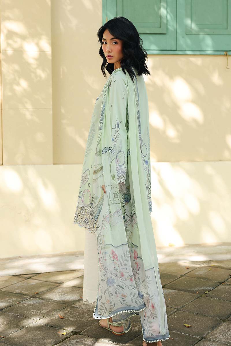 Qalamkar QPrints Embroidered Lawn Unstitched 3Pc Suit AX-04B ASHA