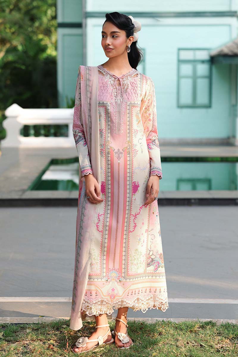 Qalamkar QPrints Embroidered Lawn Unstitched 3Pc Suit AX-06A ELARA