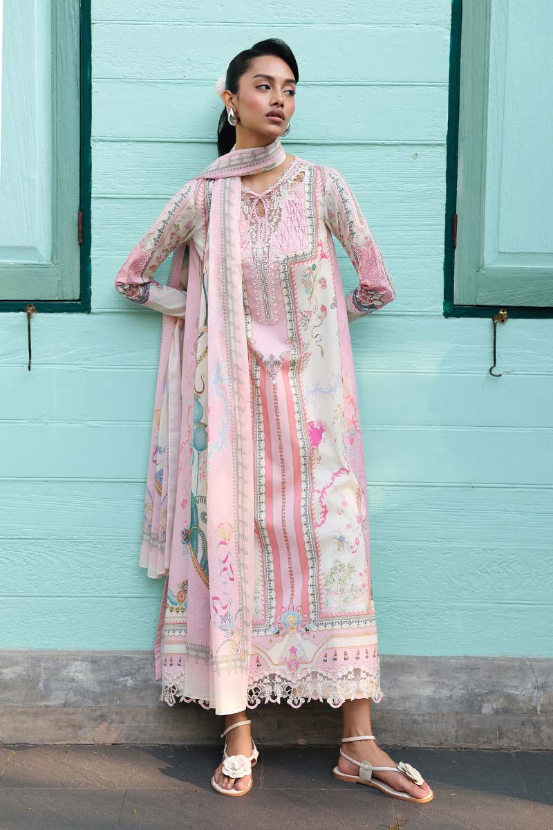 Qalamkar QPrints Embroidered Lawn Unstitched 3Pc Suit AX-06A ELARA