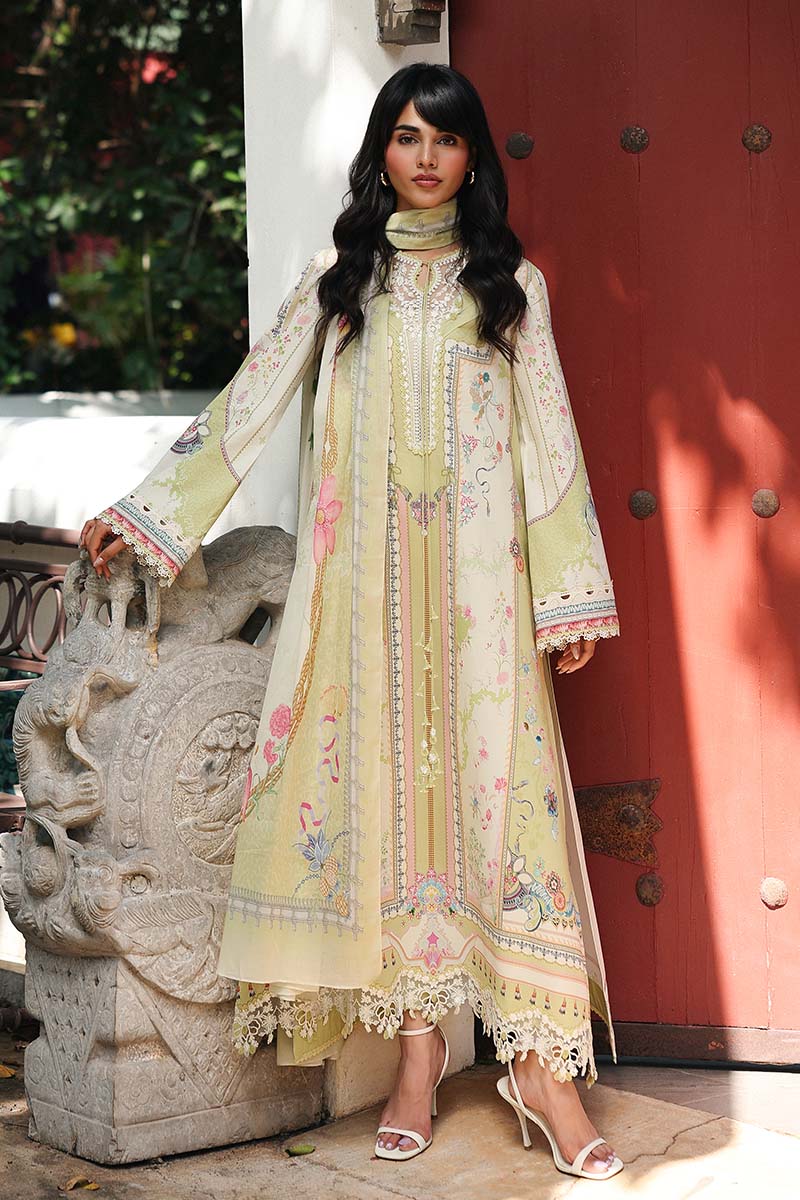 Qalamkar QPrints Embroidered Lawn Unstitched 3Pc Suit AX-06B VAILA
