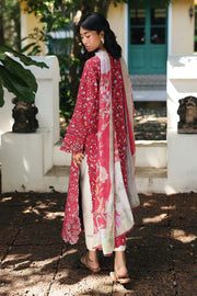 Qalamkar QPrints Embroidered Lawn Unstitched 3Pc Suit AX-07B LENA