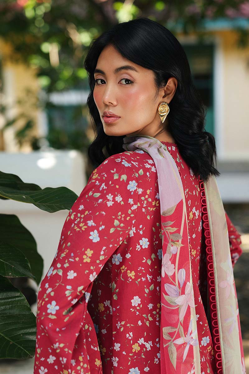 Qalamkar QPrints Embroidered Lawn Unstitched 3Pc Suit AX-07B LENA