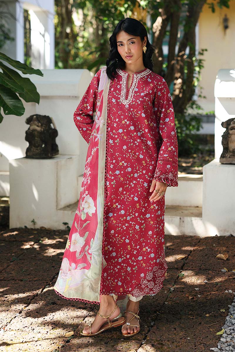 Qalamkar QPrints Embroidered Lawn Unstitched 3Pc Suit AX-07B LENA