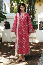 Qalamkar QPrints Embroidered Lawn Unstitched 3Pc Suit AX-07B LENA