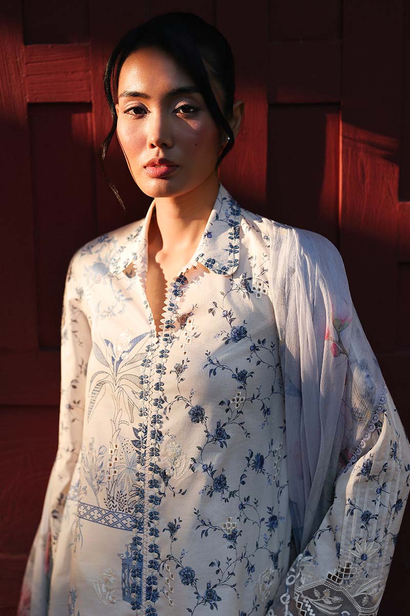 Qalamkar QPrints Embroidered Lawn Unstitched 3Pc Suit AX-08A AERIN