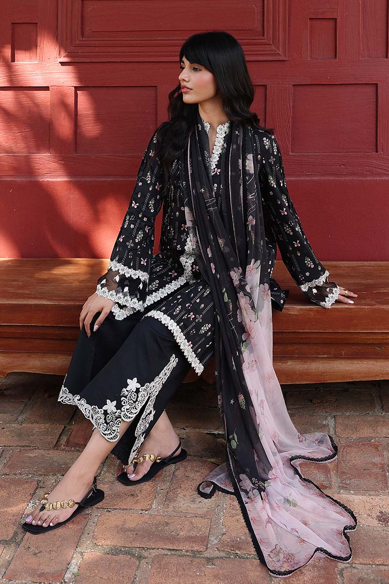 Qalamkar QPrints Embroidered Lawn Unstitched 3Pc Suit AX-09A FARAH