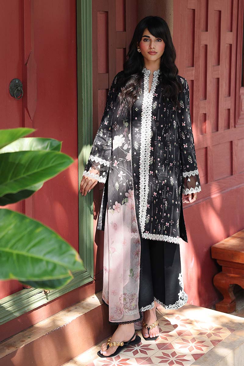 Qalamkar QPrints Embroidered Lawn Unstitched 3Pc Suit AX-09A FARAH