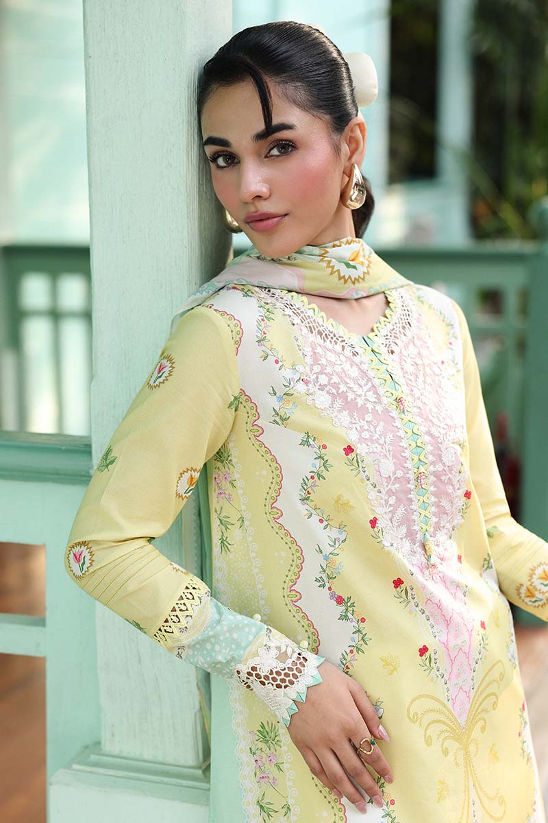 Qalamkar QPrints Embroidered Lawn Unstitched 3Pc Suit AX-10A JOVIE