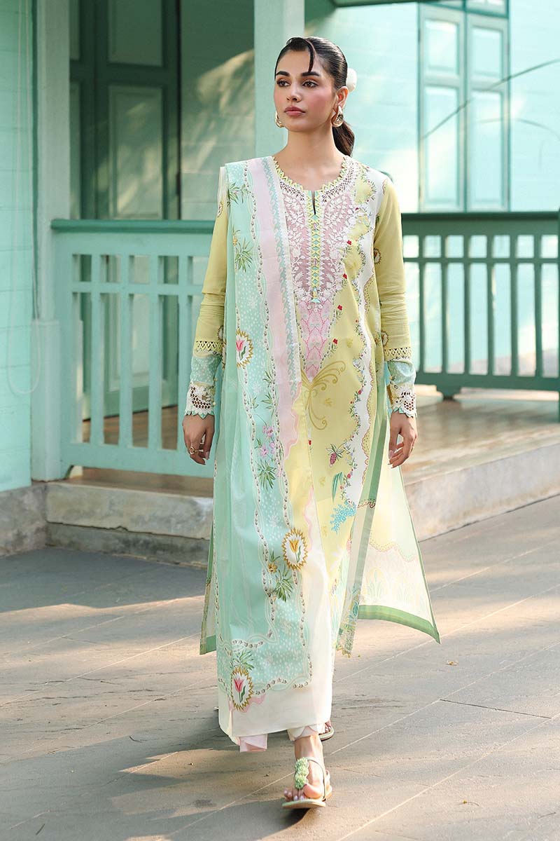 Qalamkar QPrints Embroidered Lawn Unstitched 3Pc Suit AX-10A JOVIE