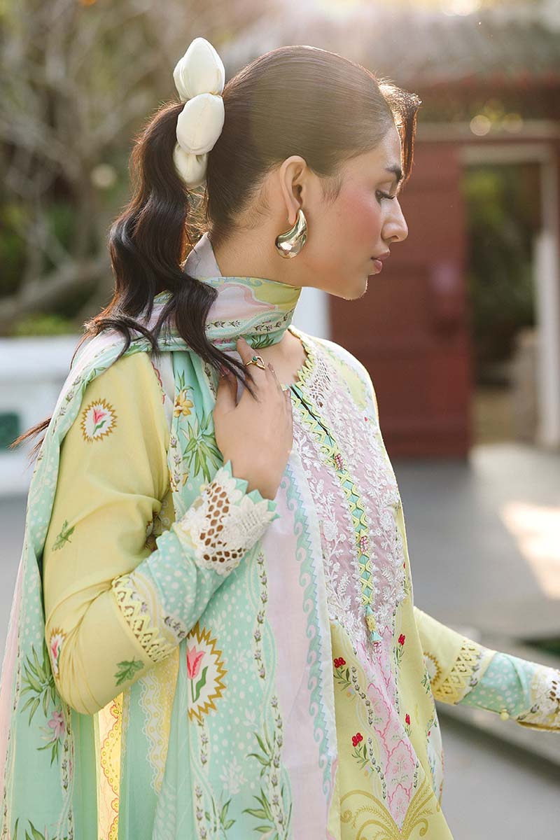 Qalamkar QPrints Embroidered Lawn Unstitched 3Pc Suit AX-10A JOVIE