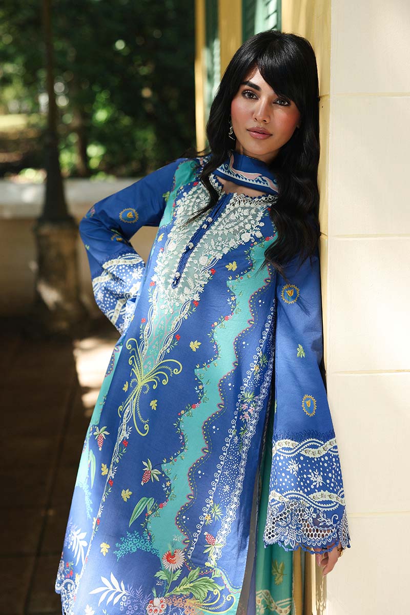 Qalamkar QPrints Embroidered Lawn Unstitched 3Pc Suit AX-10B VIONA
