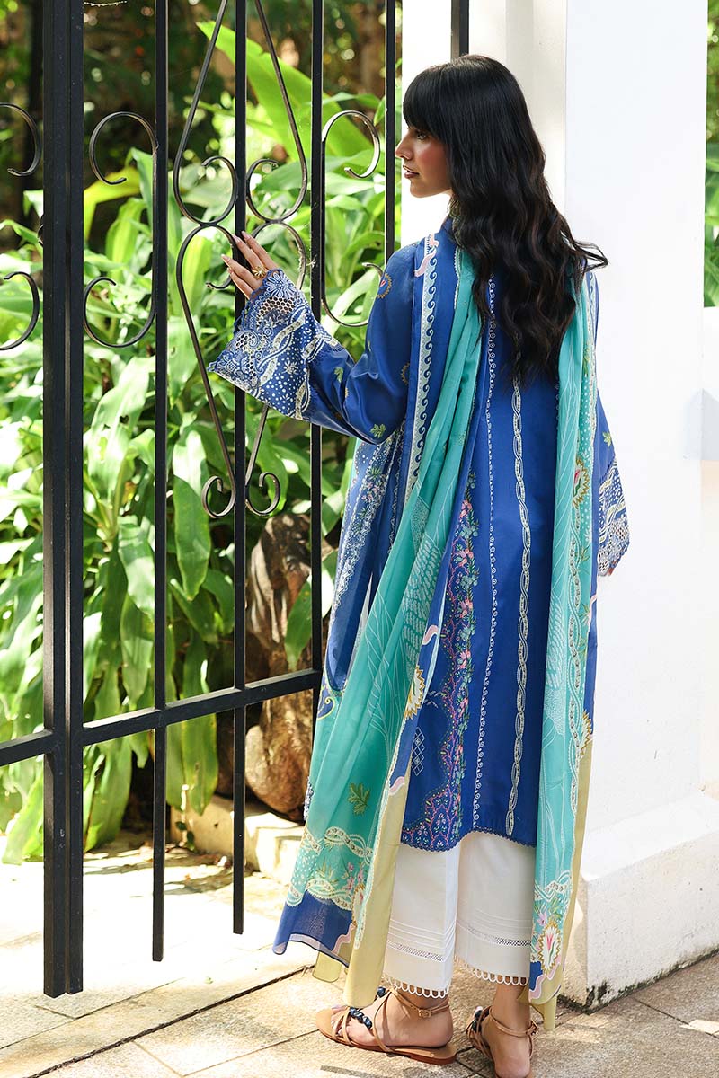 Qalamkar QPrints Embroidered Lawn Unstitched 3Pc Suit AX-10B VIONA