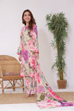 Feathers Premium Printed Lawn Unstitched 3Pc Suit AYSEL-FT255